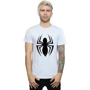 Spider-Man Mens Ultimate Logo T-Shirt / Sports Grey